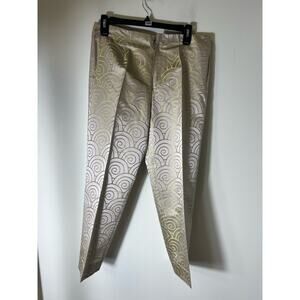 Redwood Court Beige silk pants size 8